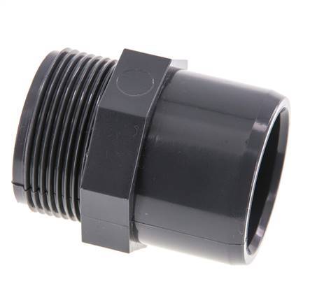 PVC Fitting Female Socket 40x50mm x Male G 1-1/2'' [2 Pieces]