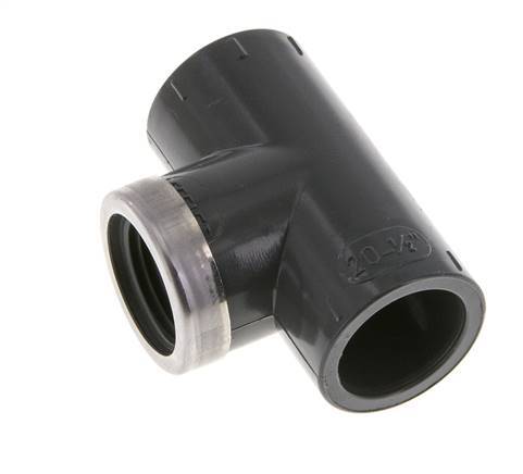 PVC Tee Fitting Female Socket 20mm x Female Rp1/2''