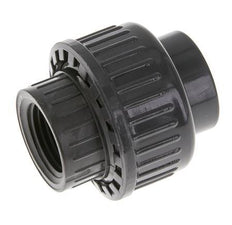 PVC Union Fitting Female Socket 20mm x Female Rp 1/2'' FKM