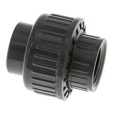 PVC Union Fitting Female Socket 20mm x Female Rp 1/2'' FKM