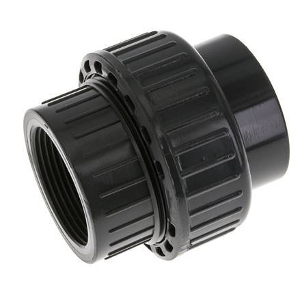 PVC Union Fitting Female Socket 50mm x Female Rp 1-1/2'' FKM