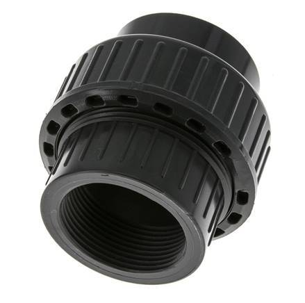 PVC Union Fitting Female Socket 50mm x Female Rp 1-1/2'' FKM