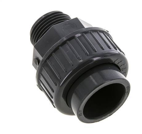 PVC Union Fitting Female Socket 32mm x Male R 1'' FKM