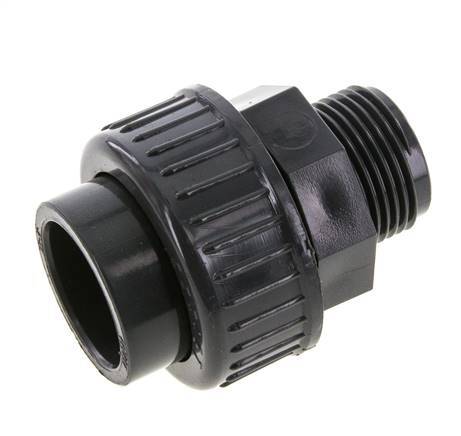 PVC Union Fitting Female Socket 32mm x Male R 1'' FKM