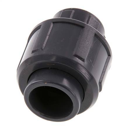 PVC Union Fitting Socket 16x34mm FKM [2 Pieces]