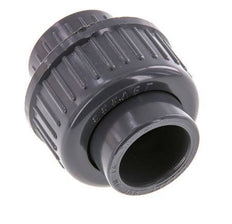 PVC Union Fitting Socket 20x43mm FKM [2 Pieces]