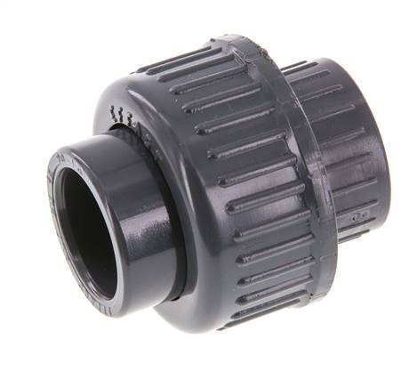 PVC Union Fitting Socket 20x43mm FKM [2 Pieces]