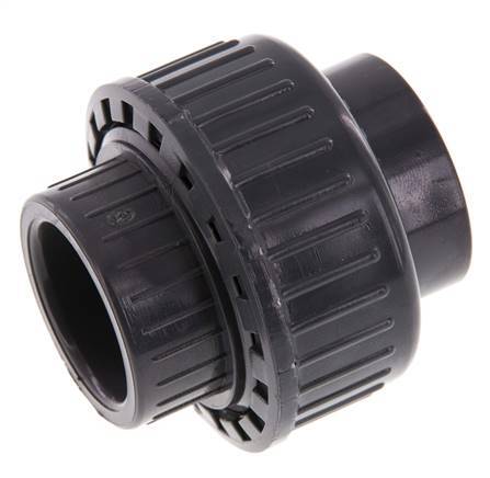 PVC Union Fitting Socket 25x54mm FKM