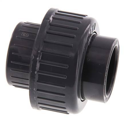 PVC Union Fitting Socket 25x54mm FKM