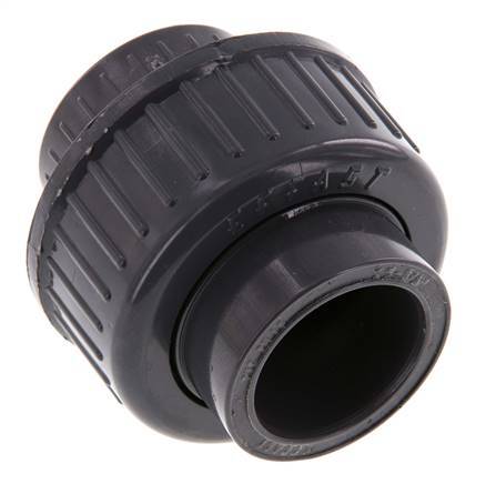 PVC Union Fitting Socket 25x54mm FKM
