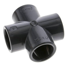 PVC Cross Fitting Socket 25x34mm
