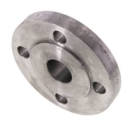 Welding Neck Flange DN25-PN40 33.7mm Black Steel DIN 2635 And EN 1092-1 (Type 11)