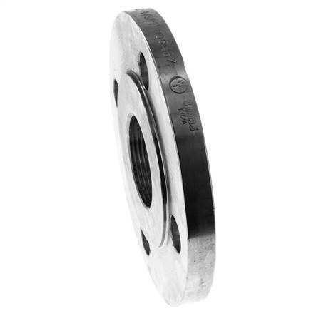 Threaded Flange DN40-PN16 Rp 1-1/2'' Stainless Steel 1.4571 DIN 2566