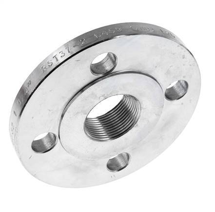 Threaded Flange DN150-PN16 Rp 6'' Zinc-Plated Steel DIN 2566 And EN 1092-1 (Type 13)
