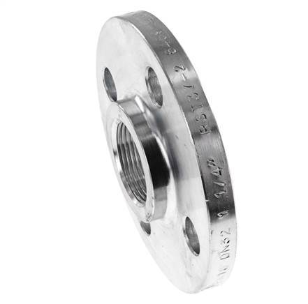 Threaded Flange DN150-PN16 Rp 6'' Zinc-Plated Steel DIN 2566 And EN 1092-1 (Type 13)