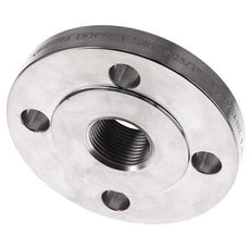 Threaded Flange DN25-PN40 Rp 1'' Stainless Steel 1.4571 DIN 2567 And EN 1092-1 (Type 13)