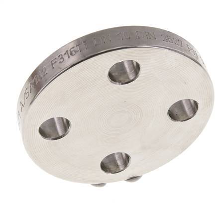 Blind Flange DN10-PN16 Stainless Steel 1.4571 DIN 2527