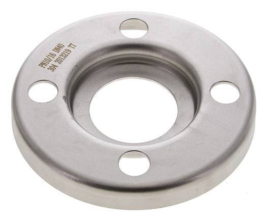 Loose Flange DN40-PN10 Stainless Steel 1.4301 Pressed Similar To DIN 2642