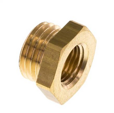Mamelon réducteur en laiton M14x1.5 mâle x M10x1 femelle 16bar (232psi) [2 pièces]
