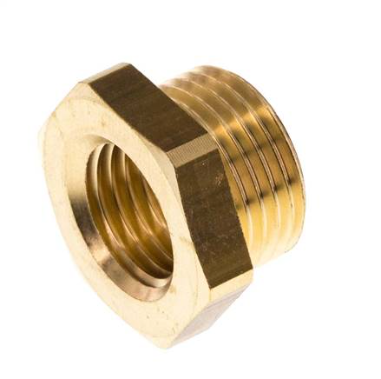 Mamelon réducteur en laiton M18x1.5 mâle x M14x1.5 femelle 16bar (232psi) [2 pièces]