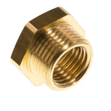 Mamelon réducteur en laiton M18x1.5 mâle x M14x1.5 femelle 16bar (232psi) [2 pièces]