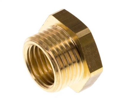 Mamelon réducteur en laiton M18x1.5 mâle x M14x1.5 femelle 16bar (232psi) [2 pièces]