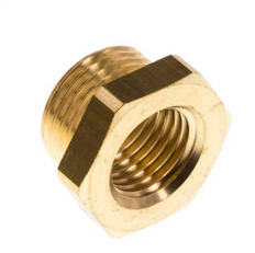 Mamelon réducteur en laiton M18x1.5 mâle x M14x1.5 femelle 16bar (232psi) [2 pièces]