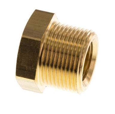 Mamelon réducteur en laiton M24x1.5 mâle x M16x1.5 femelle 16bar (232psi)