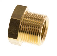 Mamelon réducteur en laiton M24x1.5 mâle x M16x1.5 femelle 16bar (232psi)