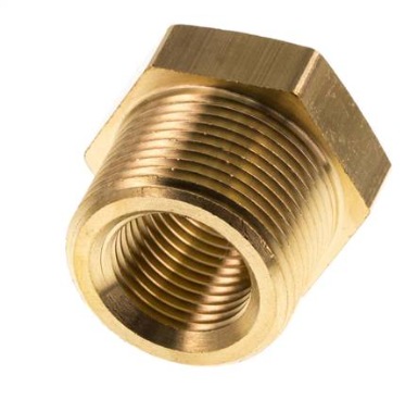 Mamelon réducteur en laiton M24x1.5 mâle x M16x1.5 femelle 16bar (232psi)