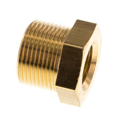 Mamelon réducteur en laiton M24x1.5 mâle x M16x1.5 femelle 16bar (232psi)