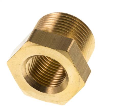 Mamelon réducteur en laiton M24x1.5 mâle x M16x1.5 femelle 16bar (232psi)