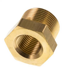 Mamelon réducteur en laiton M24x1.5 mâle x M16x1.5 femelle 16bar (232psi)