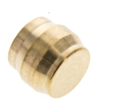 12mm Brass Closing Plug for Compression Ring Fittings 75 Bar DIN EN 1254-2 [2 Pieces]