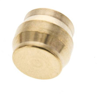 12mm Brass Closing Plug for Compression Ring Fittings 75 Bar DIN EN 1254-2 [2 Pieces]