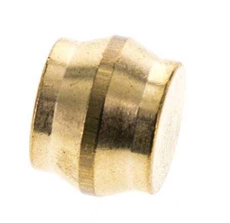 22mm Brass Closing Plug for Compression Ring Fittings 54 Bar DIN EN 1254-2
