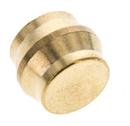 16mm Brass Closing Plug for Compression Ring Fittings 76 Bar DIN EN 1254-2 [2 Pieces]
