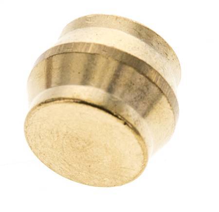 16mm Brass Closing Plug for Compression Ring Fittings 76 Bar DIN EN 1254-2 [2 Pieces]
