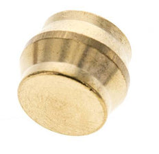 18mm Brass Closing Plug for Compression Ring Fittings 67 Bar DIN EN 1254-2 [2 Pieces]