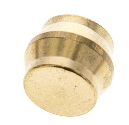 16mm Brass Closing Plug for Compression Ring Fittings 76 Bar DIN EN 1254-2 [2 Pieces]