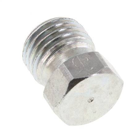 6S Bouchon de fermeture en acier zingué pour tubes 630 Bar DIN 2353 [2 Pièces].