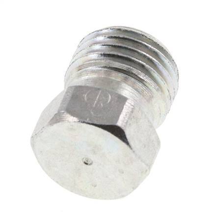 6S Bouchon de fermeture en acier zingué pour tubes 630 Bar DIN 2353 [2 Pièces].