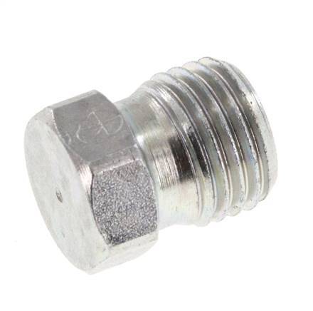 6S Bouchon de fermeture en acier zingué pour tubes 630 Bar DIN 2353 [2 Pièces].