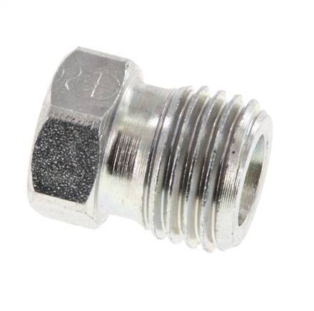 6S Bouchon de fermeture en acier zingué pour tubes 630 Bar DIN 2353 [2 Pièces].
