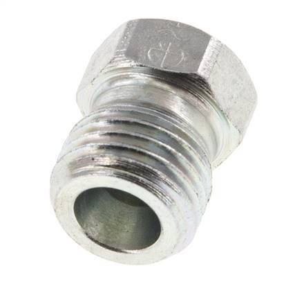 6S Bouchon de fermeture en acier zingué pour tubes 630 Bar DIN 2353 [2 Pièces].