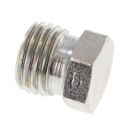 8L Zinc plated Steel Closing Plug for Tubes 315 Bar DIN 2353 [2 Pieces]