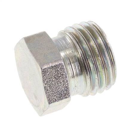 Bouchon de fermeture en acier zingué 8L pour tubes 315 Bar DIN 2353 [2 Pièces].