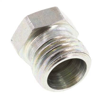Bouchon de fermeture en acier zingué 8L pour tubes 315 Bar DIN 2353 [2 Pièces].