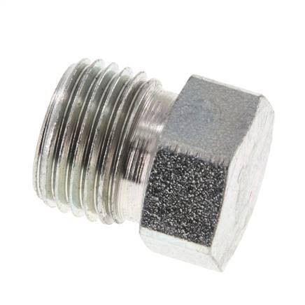 8S Zinc plated Steel Closing Plug for Tubes 630 Bar DIN 2353 [2 Pieces]