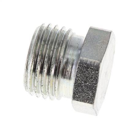 Bouchon de fermeture en acier zingué 10L pour tubes 315 Bar DIN 2353 [2 Pièces].